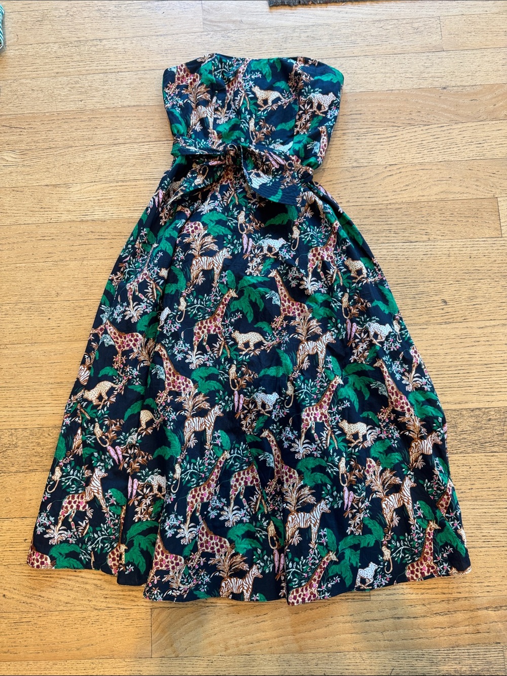 Lilly Pulitzer Aubrianna Strapless Midi Dress - Jungle Print - Picture 1 of 4